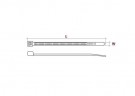 Nylon halogenfri kabelstrips 4,6x200mm- 100stk thumbnail