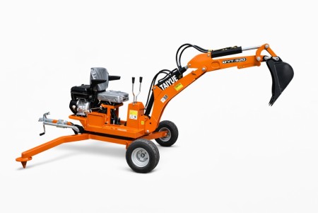 FRITTSTÅENDE MINIGRAVER TIL Å DRA ETTER ATV/BIL/TRAKTOR- Vi selger ut fjorårets modell til kampanjepris!