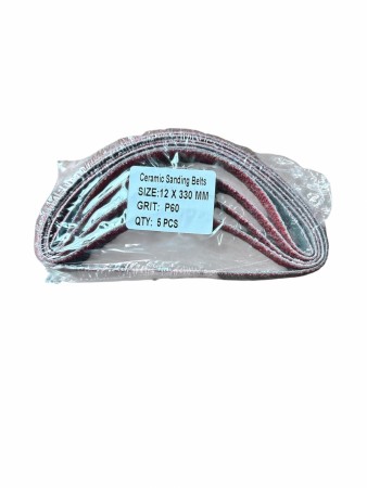 SLIPEBAND CERAMIC 12MM X 330MM P60 5PK