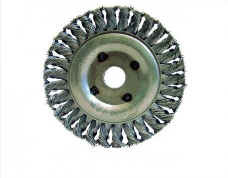 KNUTET STÅLTRÅD SIRKULÆR BØRSTE