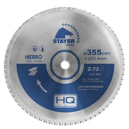 STAYER SAGBLAD 355-72, Senterhull 25,4mm. METALL