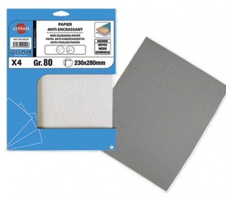 SLIPEPAPIR TØRR 230x280MM P80/100/120/150 50PK