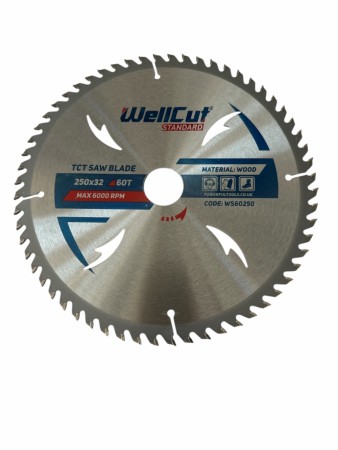 WELLCUT SAGBLAD 250-60 Senterhull 32, TRE